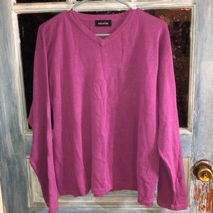 Purple Eskandar v neck sweater